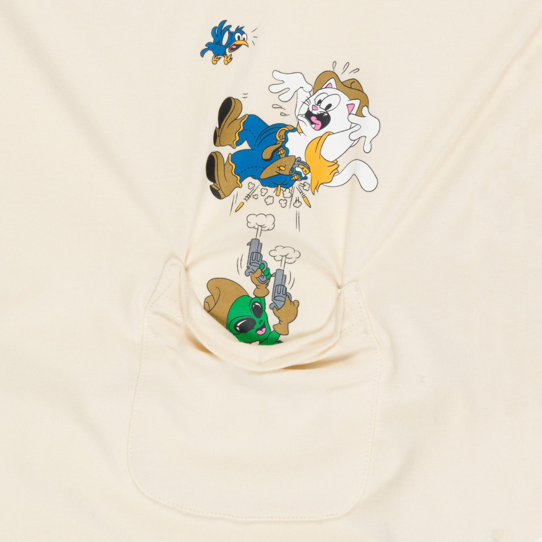 CAMISETA RIPNDIP PEW PEW POCKET TEE (NATURAL)