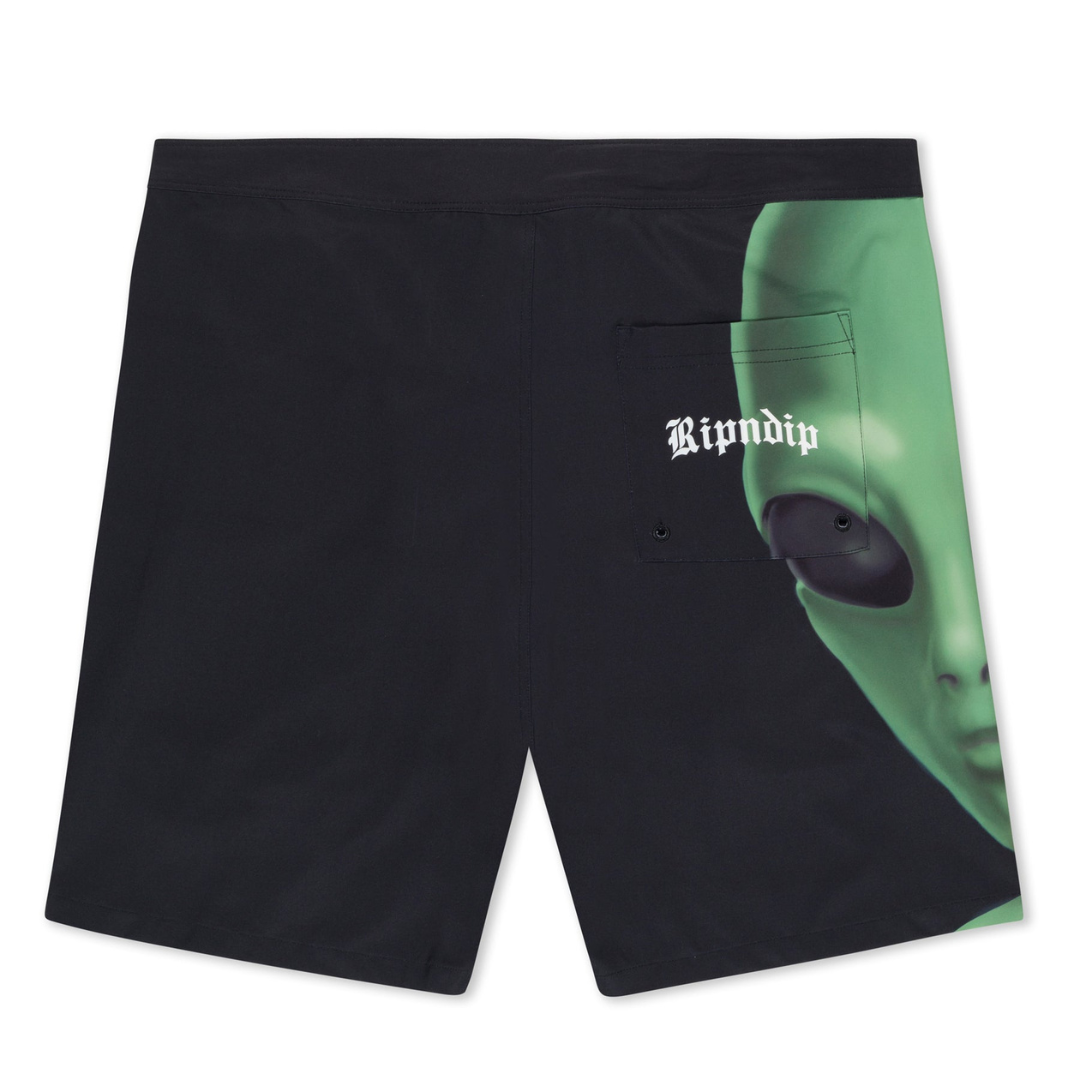 SHORT RIPNDIP WE COME IN PEACE SWIM SHORTS (BLACK)