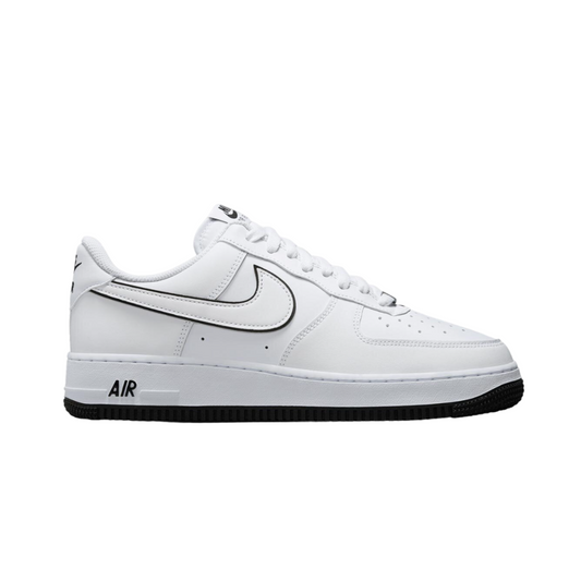 NIKE AIR FORCE 1 '07 WHITE BLACK DOUBLE SWOSH