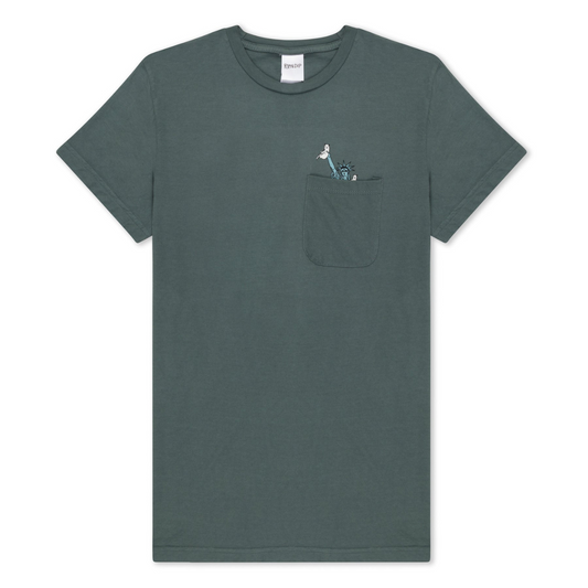 CAMISETA RIPNDIP LIBERTY POCKET TEE (CHARCOAL)