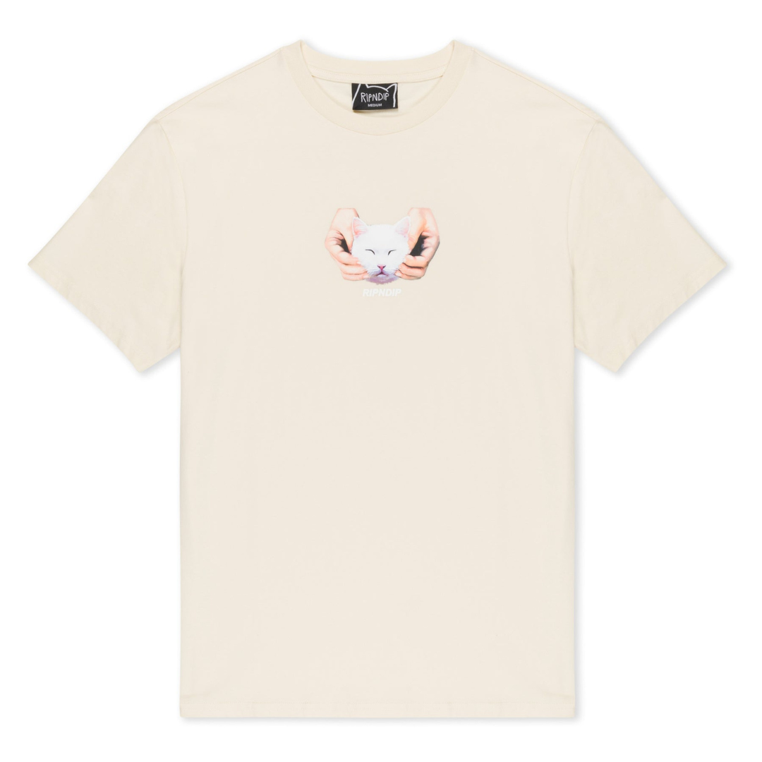 CAMISETA RIPNDIP HAPPY KITTY TEE (NATURAL)