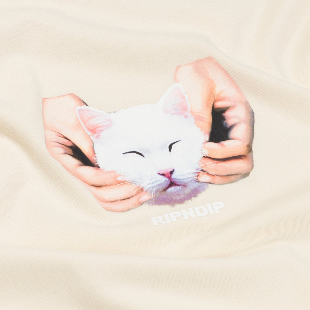 CAMISETA RIPNDIP HAPPY KITTY TEE (NATURAL)