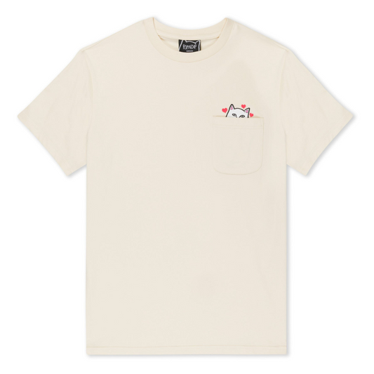 CAMISETA RIPNDIP NERMAL LOVES POCKET TEE (NATURAL)