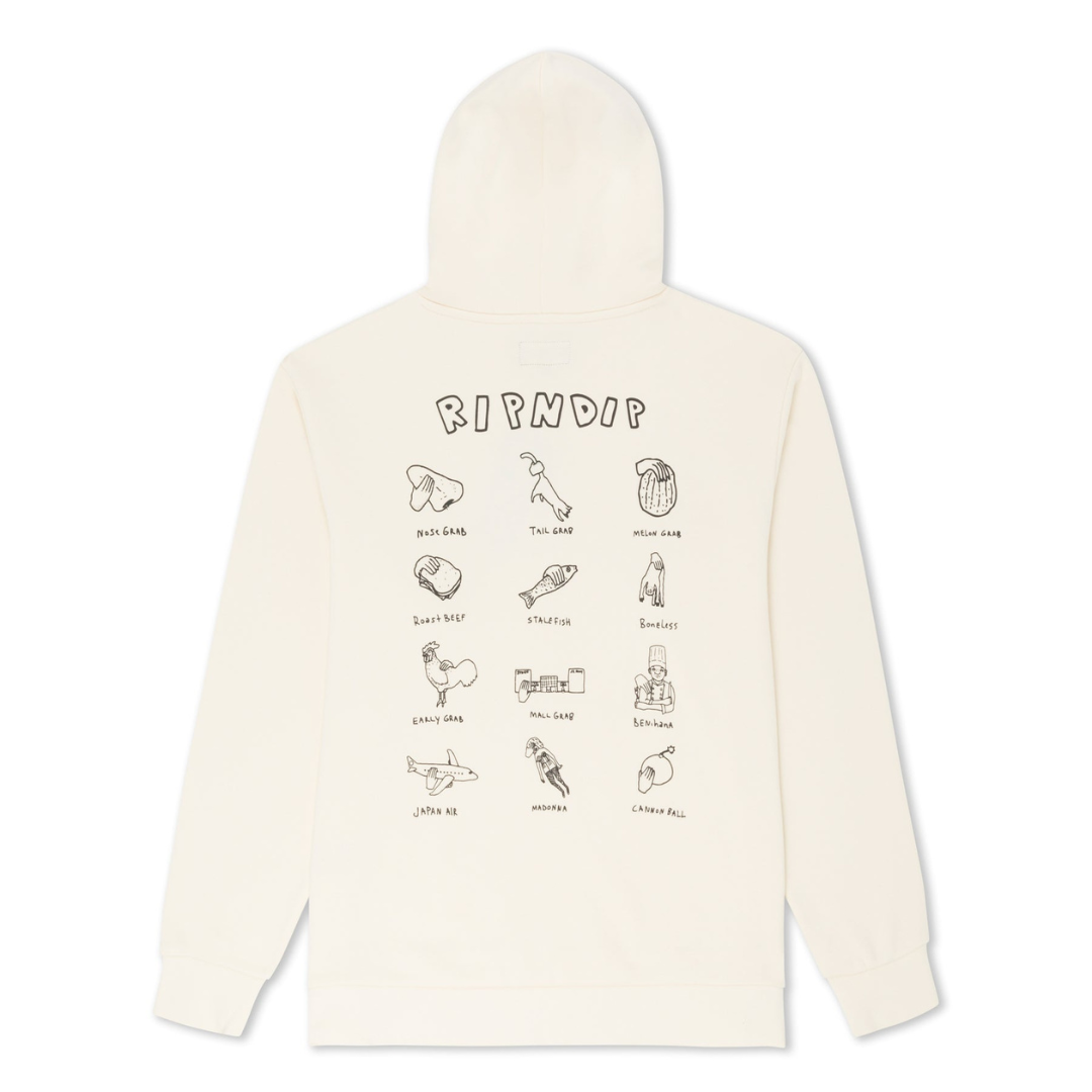 HOODIE RIPNDIP GRABS HOODIE (BONE)