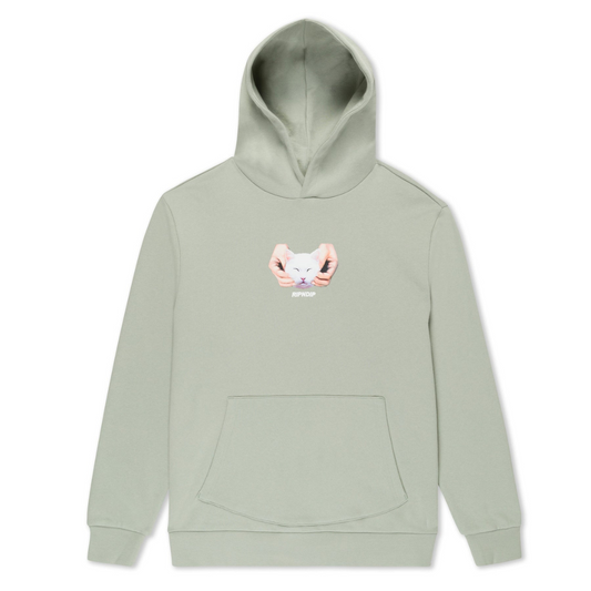 HOODIE RIPNDIP HAPPY KITTY HOODIE (SAGE)